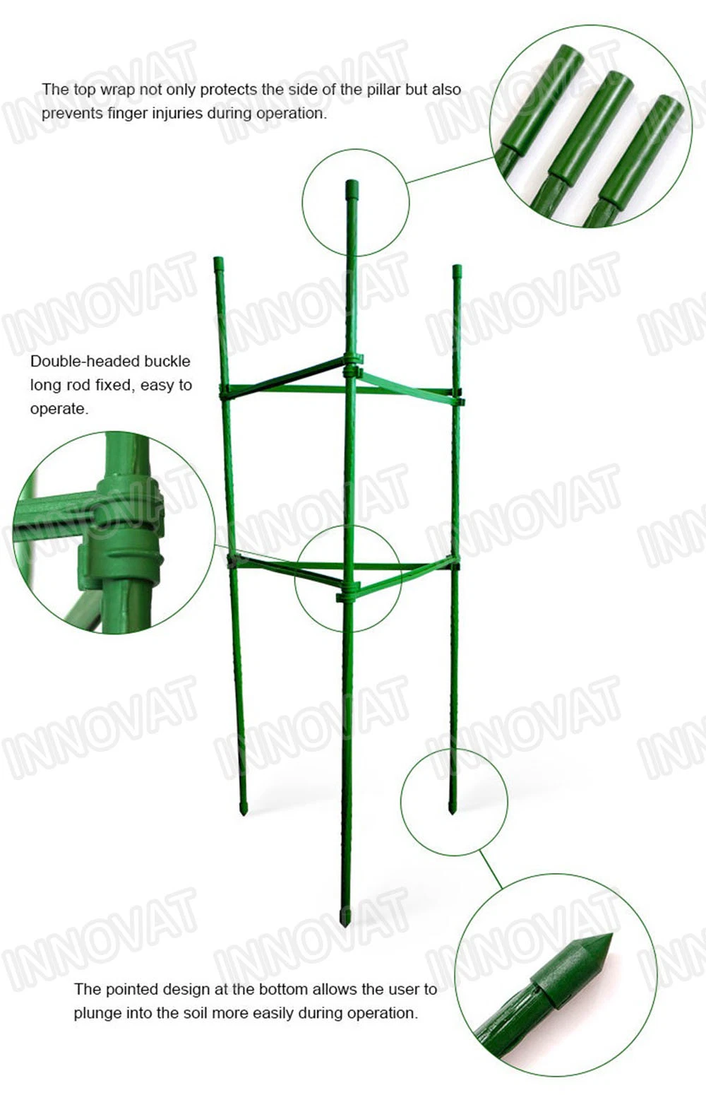 Tomato Growing Cage Plant Vertical Support Climbing Vegtables Grow Cage
