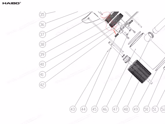 Repuestos de resorte para motor eléctrico de pesca por curricán Haibo D44