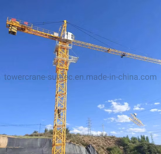 Suntec Construcción Grúa torre Qtz80 Carga Precio de grúa torre de 8 toneladas